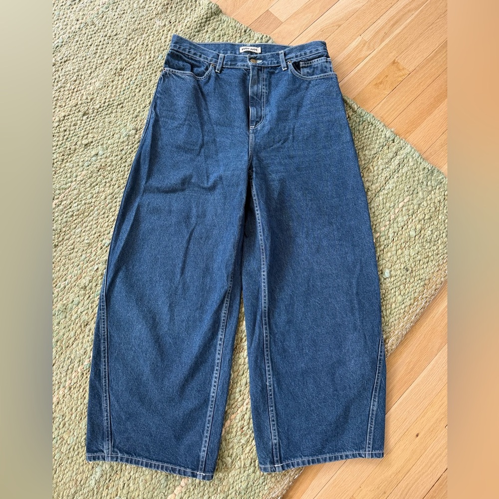 Rudy Jude Wide Leg Dark Blue Denim Jeans
